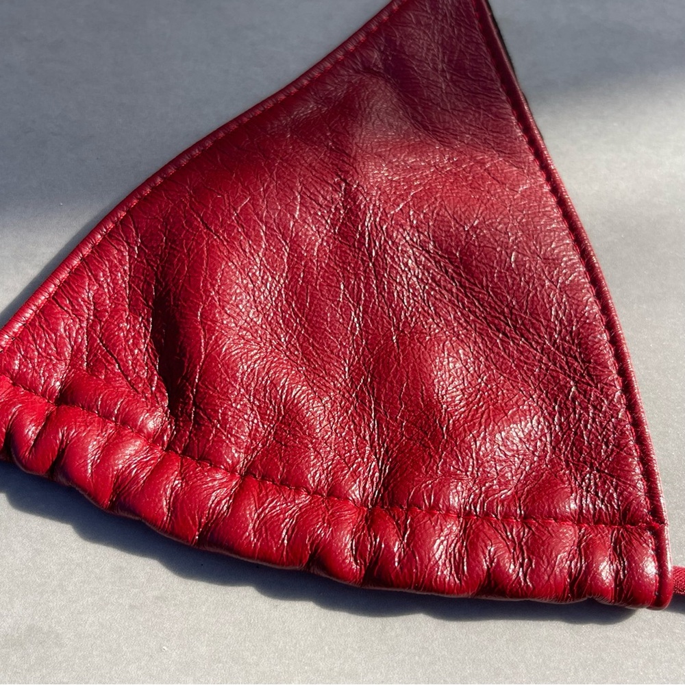 Red Triangle String Bikini Top - Women's Swim - Picture 3 of 6